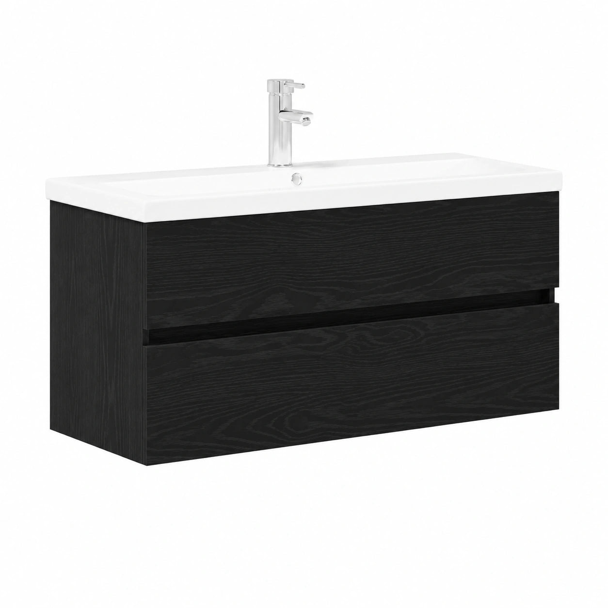 Armoire, avec portes, en chêne, coloris noir, 90 x 39 x 62 cm, pour la chambre
