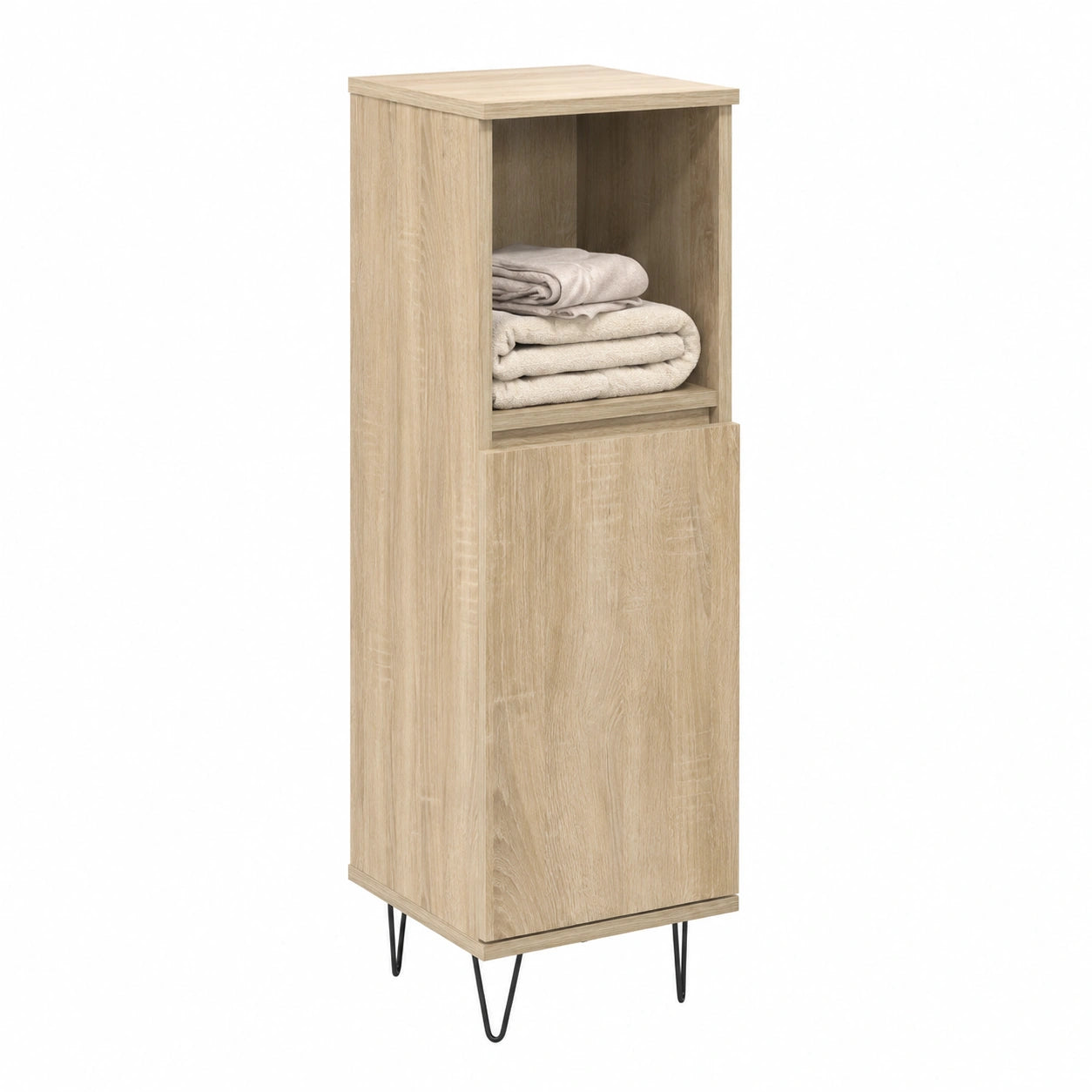 Armoire, en chêne, avec rangement, avec portes, 30 x 30 x 100 cm, pour la chambre