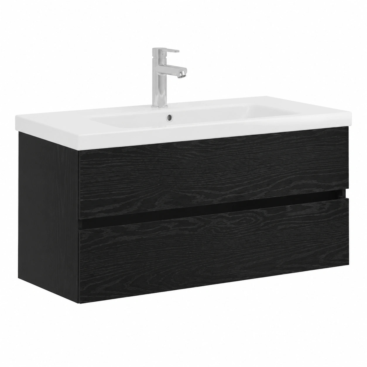 Armoire, en chêne, avec rangement, coloris noir, 100 x 39 x 62 cm, pour la chambre