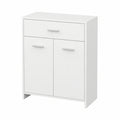 Armoire, avec rangement, avec portes, coloris blanc, 60 x 33 x 80 cm, pour la chambre