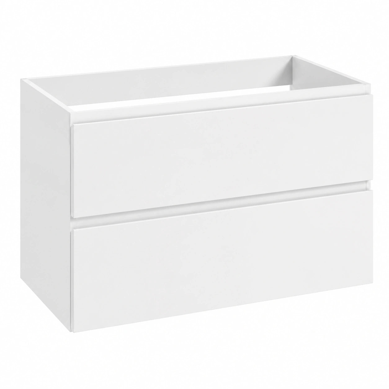 Ensemble de meubles de salle de bain, avec tiroirs, 80 x 50 x 46 cm, coloris blanc, pour la salle de bain