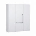 Armoire, en panneaux de bois, avec rangement, avec portes, coloris blanc, 60 x 15 x 75 cm, pour la chambre