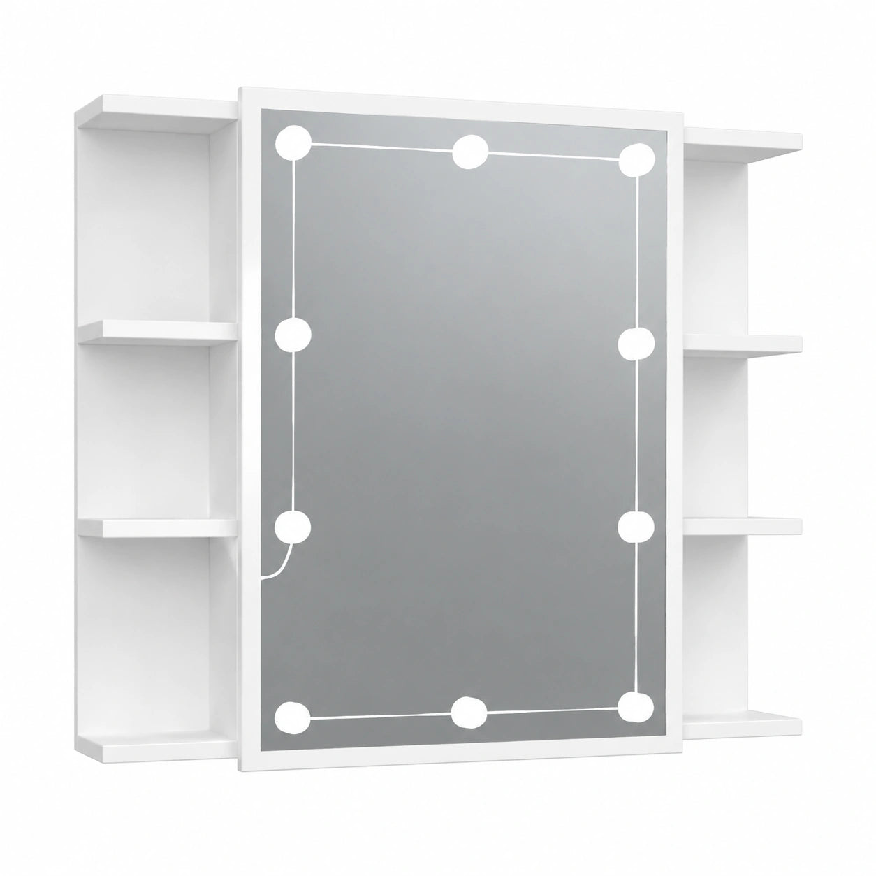 Armoire, avec rangement, coloris blanc, 70 x 16,5 x 60 cm, pour la chambre