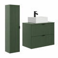 Ensemble de meubles de salle de bain, coloris vert, pour la salle de bain