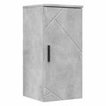 Meuble d’appoint, avec rangement, avec portes, 30 x 31,5 x 61 cm, coloris gris, pour le salon ou la chambre