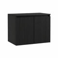 Ensemble de meubles de salle de bain, avec rangement, coloris noir, 62,5 x 44,5 x 50 cm, pour la salle de bain