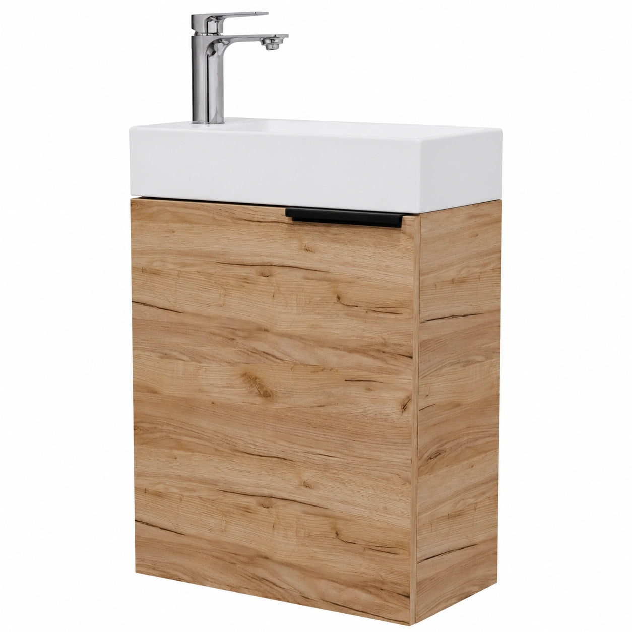Ensemble de meubles de salle de bain, en chêne, coloris doré, pour la salle de bain